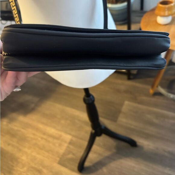 Versace Black Crossbody Bag with Gold Accents - Picture 10 of 13